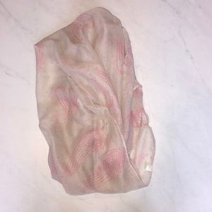 Light pink infinity scarf